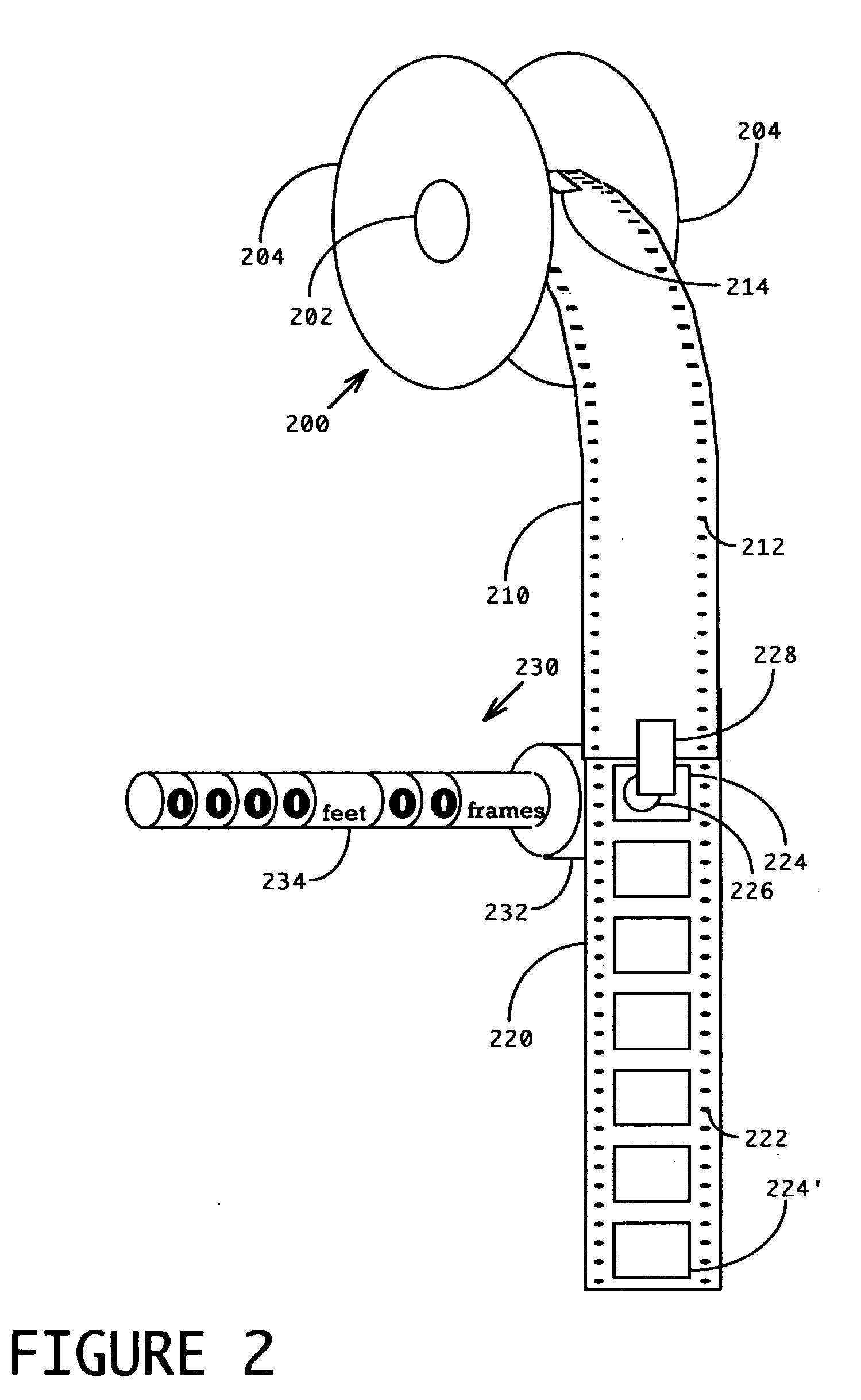 Motion picture asset archive having reduced physical volume and method