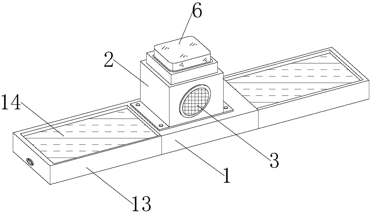 Car tail gas purification apparatus in expressway