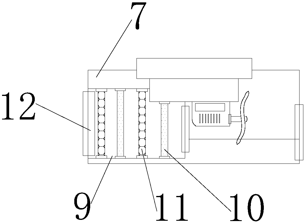 Car tail gas purification apparatus in expressway