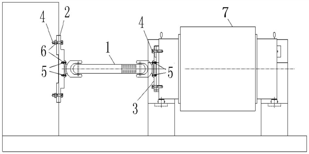 Universal transmission tool for processing crosshead pin of marine diesel engine