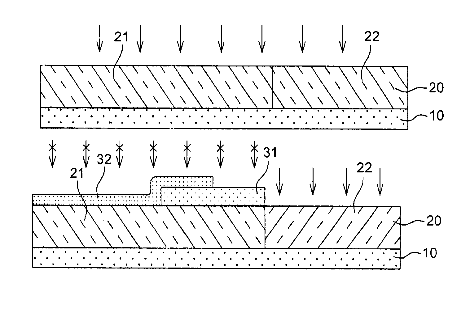 Method for manufacturing a waveguide including a semi-conducting junction
