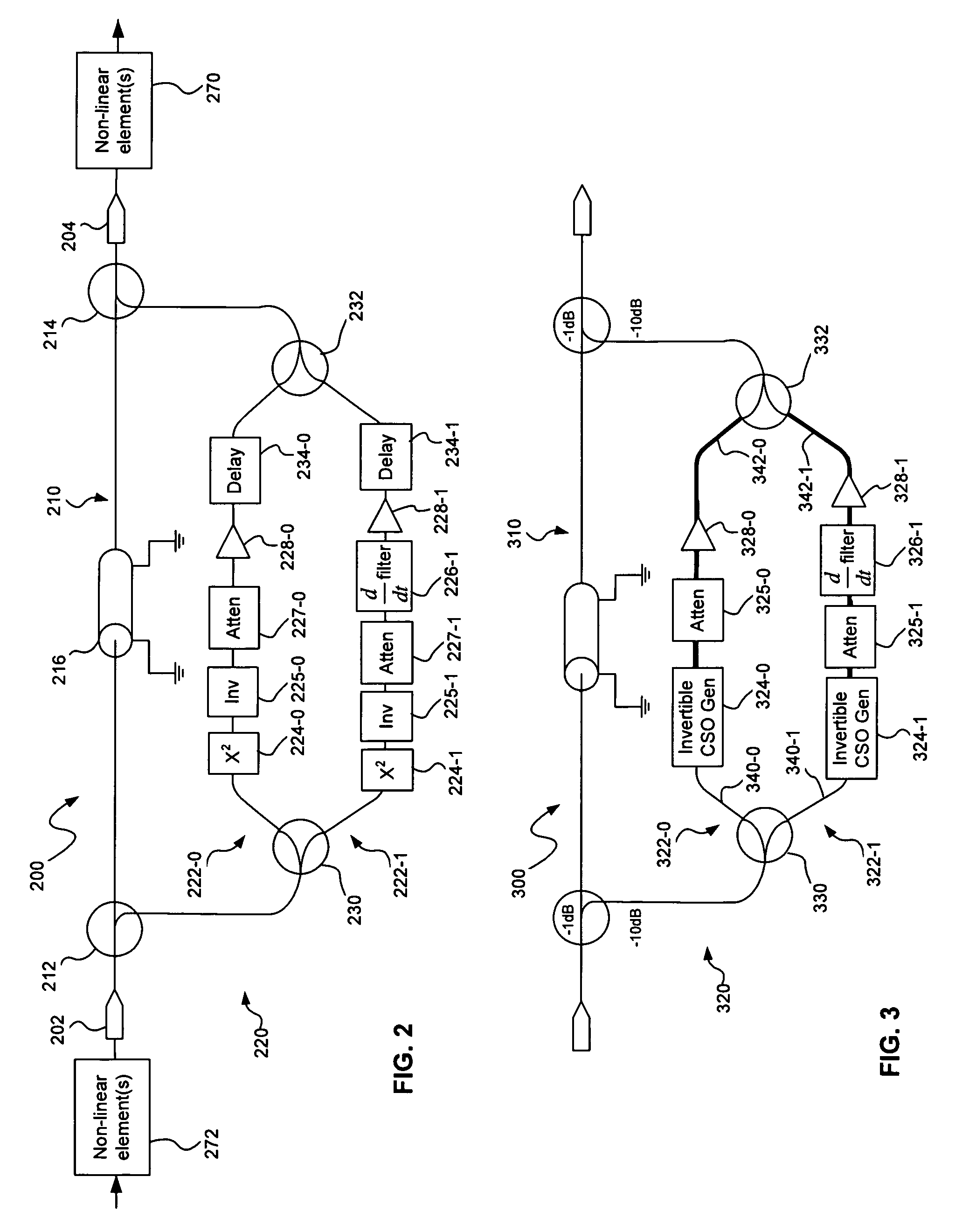 Distortion Compensation Circuit Including One or More Phase Invertible Distortion Paths