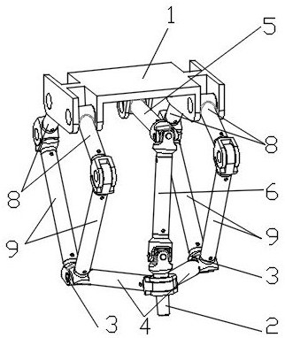 Five degrees of freedom parallel robot