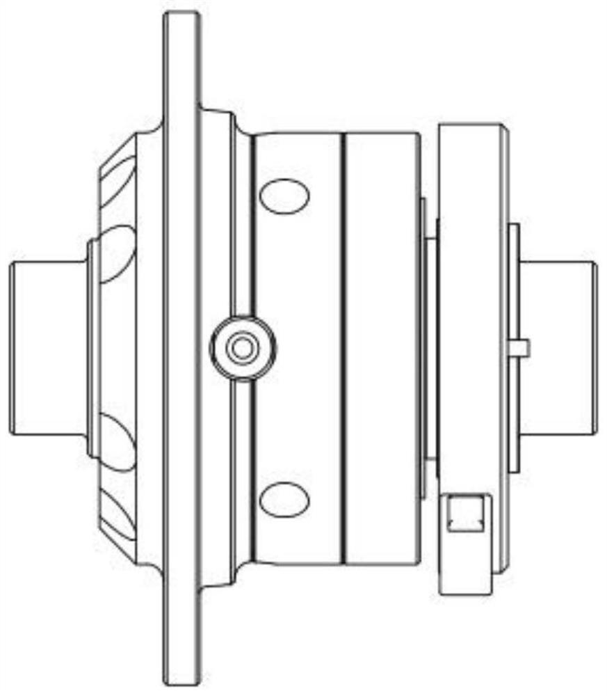 Jaw locking type differential mechanism