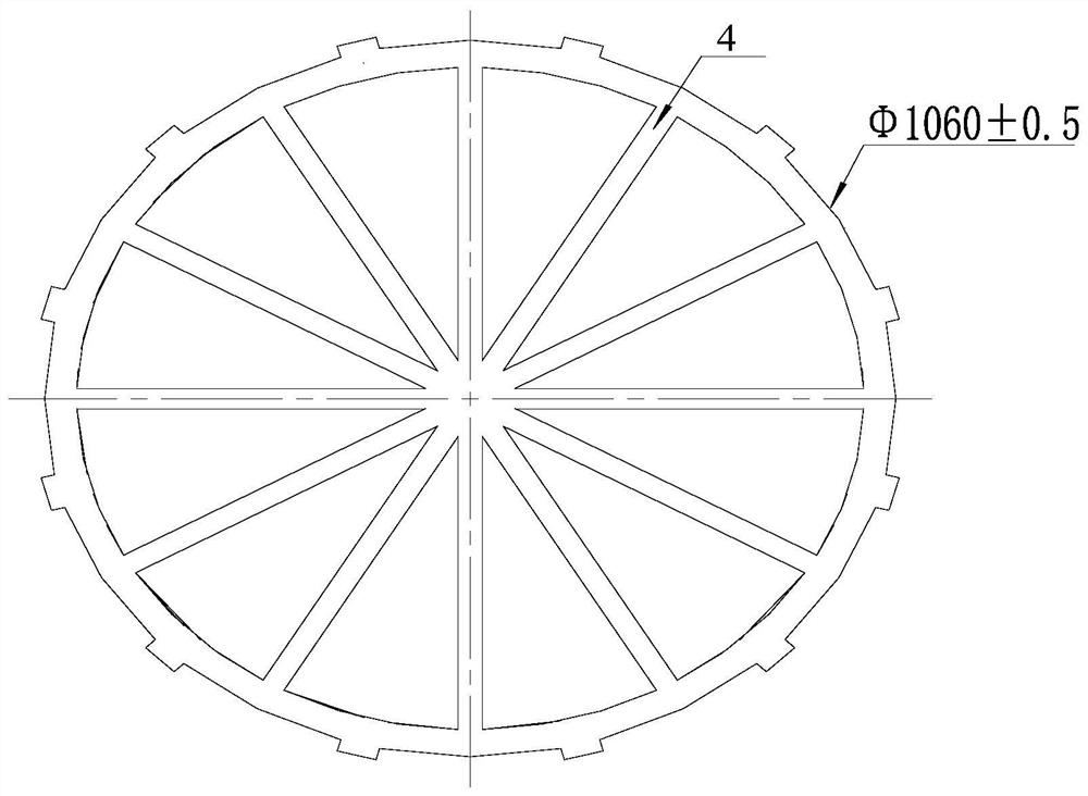 Blanking method for special-shaped flange of variable-frequency conveying flame-proof motor