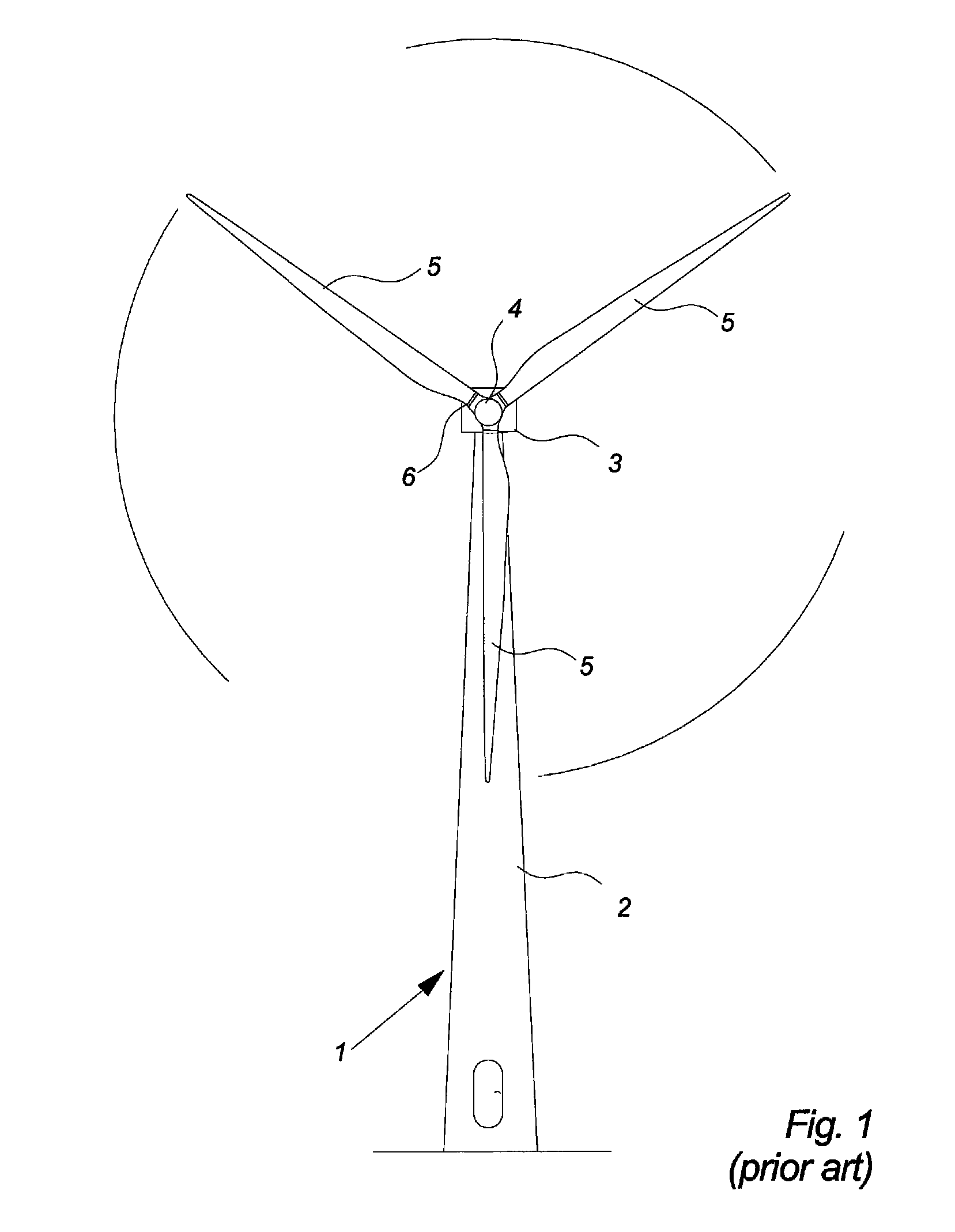 Method of operating a wind turbine with pitch control, a wind turbine and a cluster of wind turbines