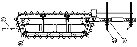 A crawler type self-propelled lotus root harvester and method