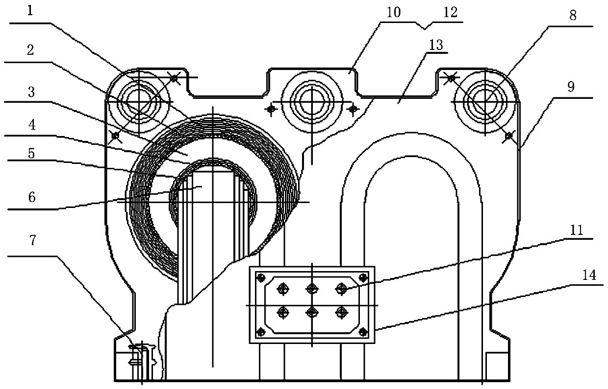 Three-phase voltage transformer used for 20-kV ring main unit