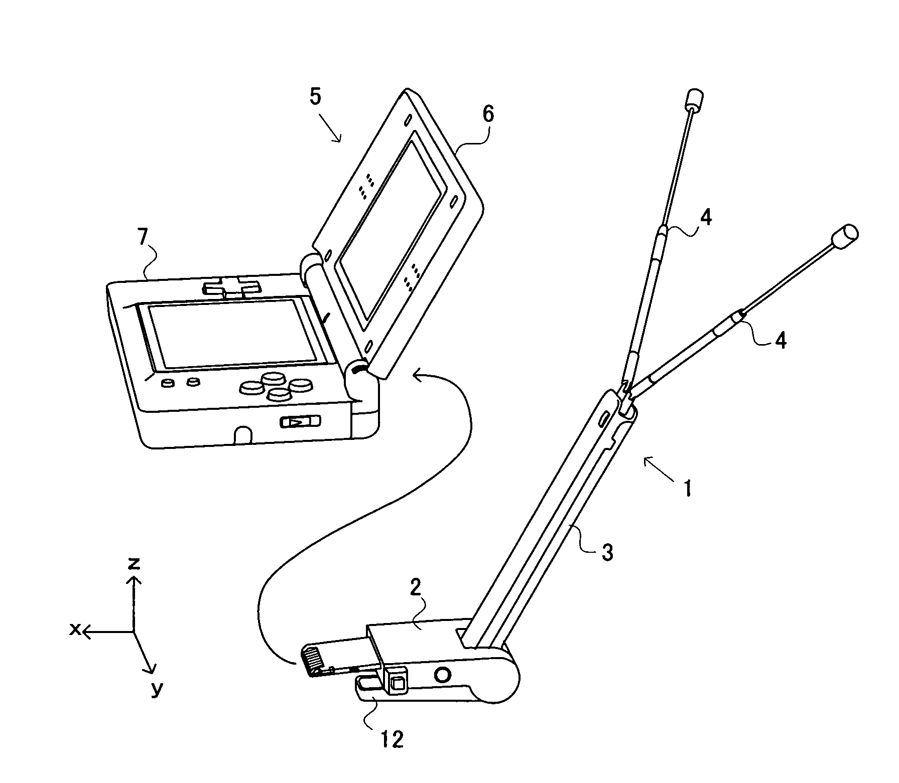 Device latch hook and attachment device including the same