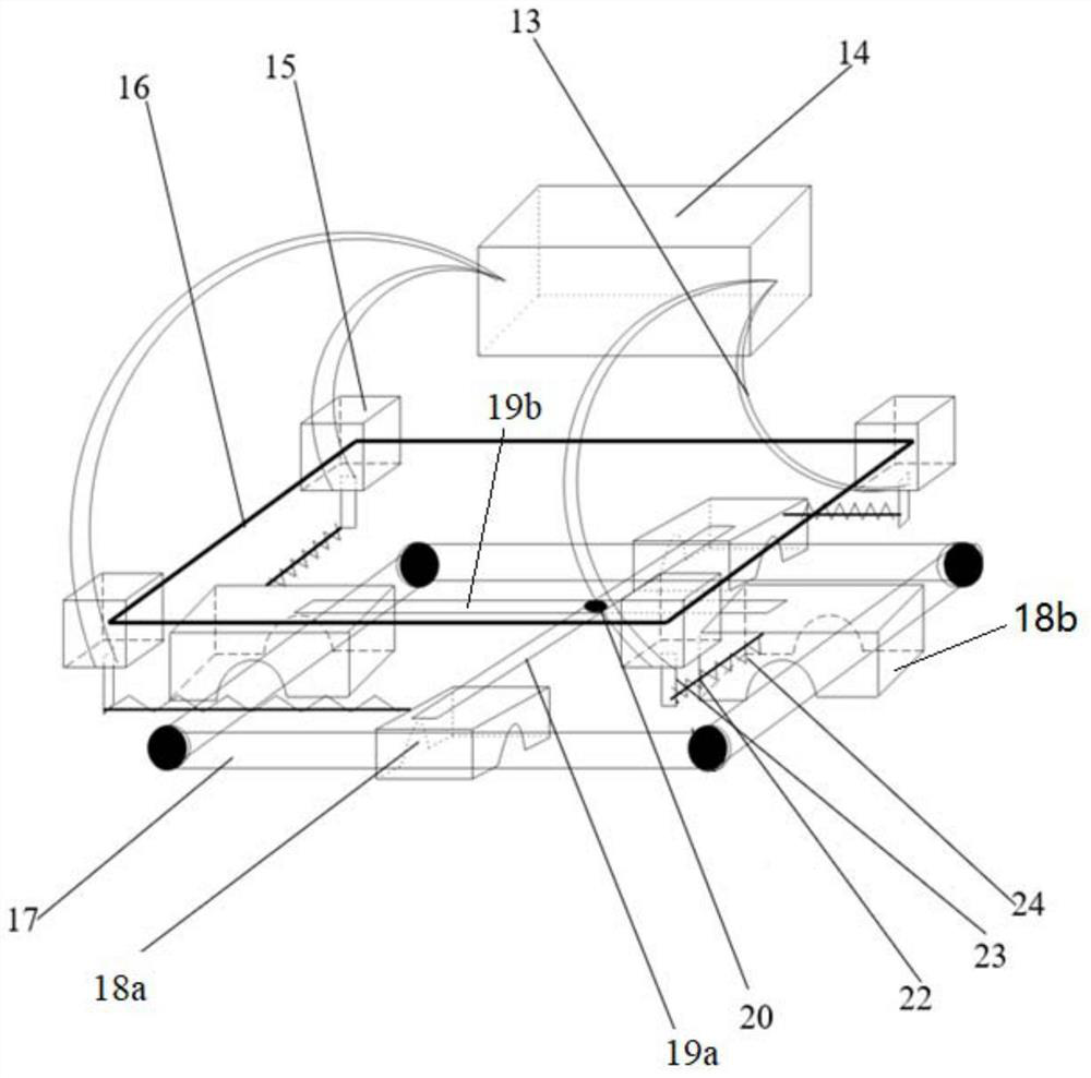 Sling swing angle detection device and sling bridge crane