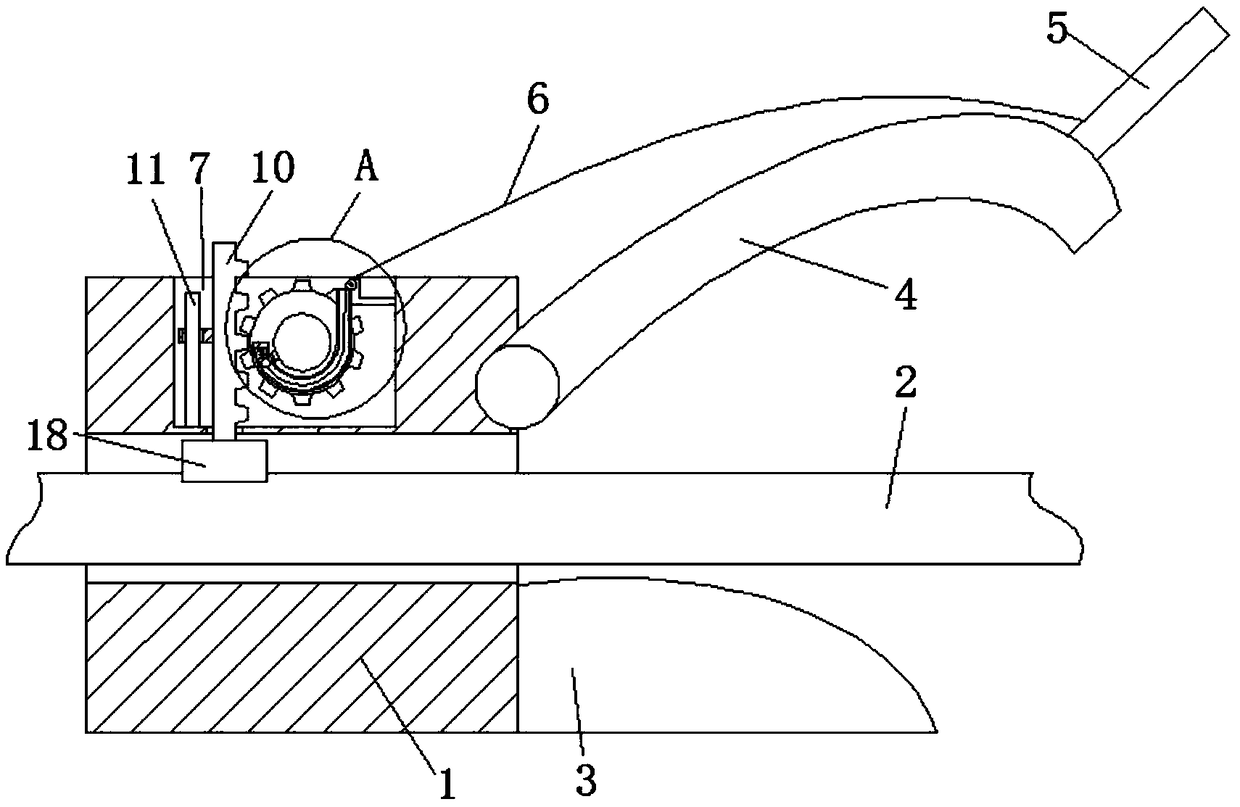 A hard cable bending device