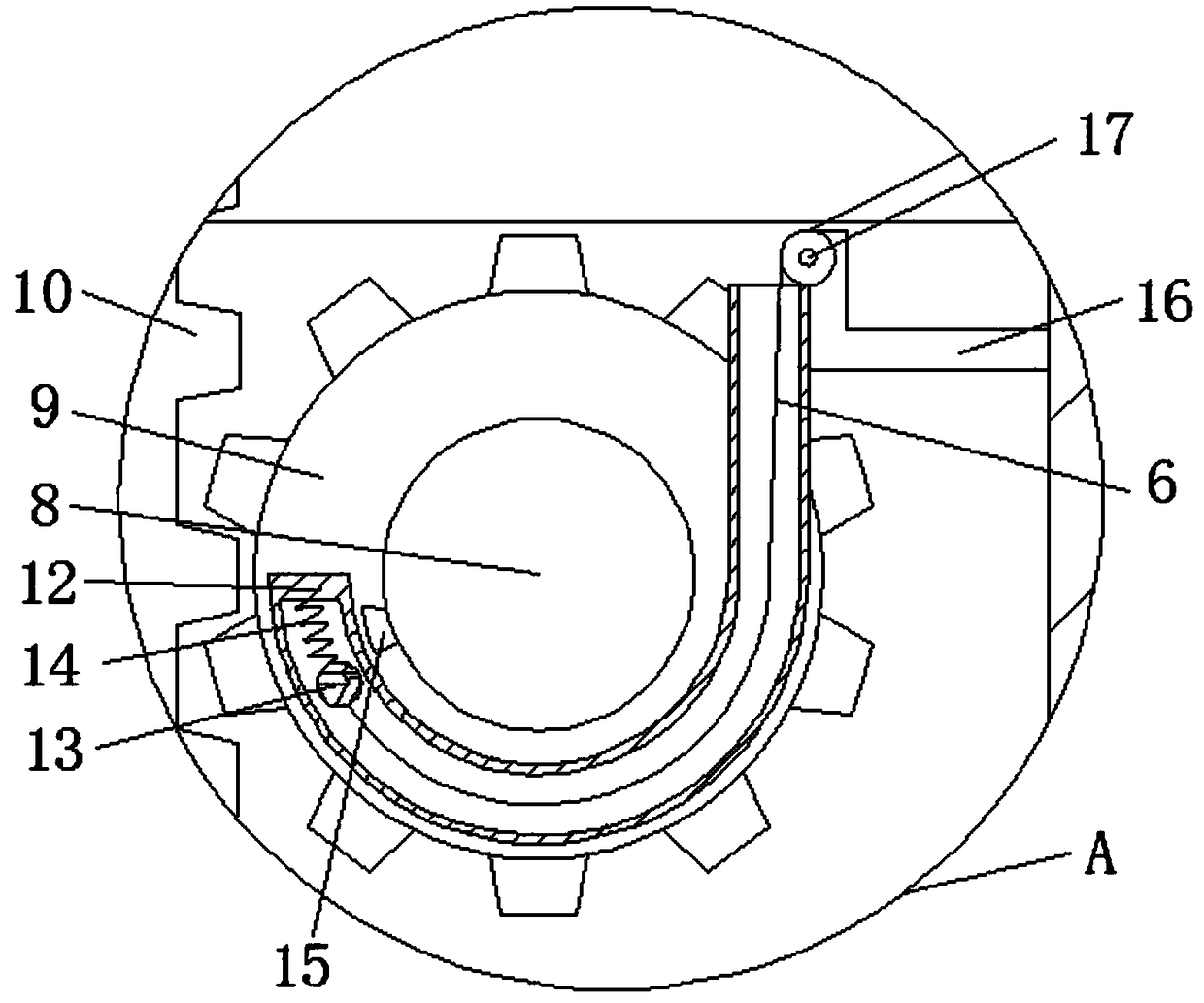 A hard cable bending device