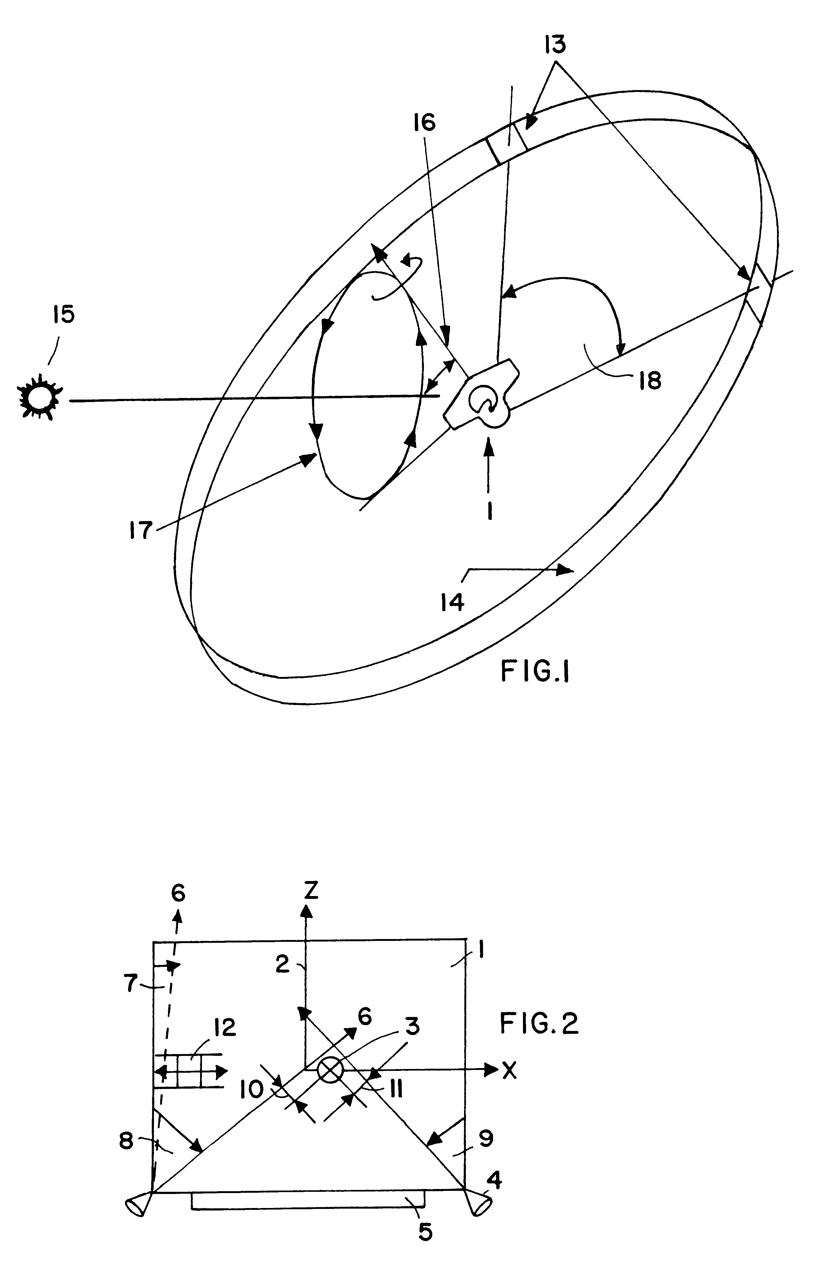 Method and apparatus for position and attitude control of a satellite