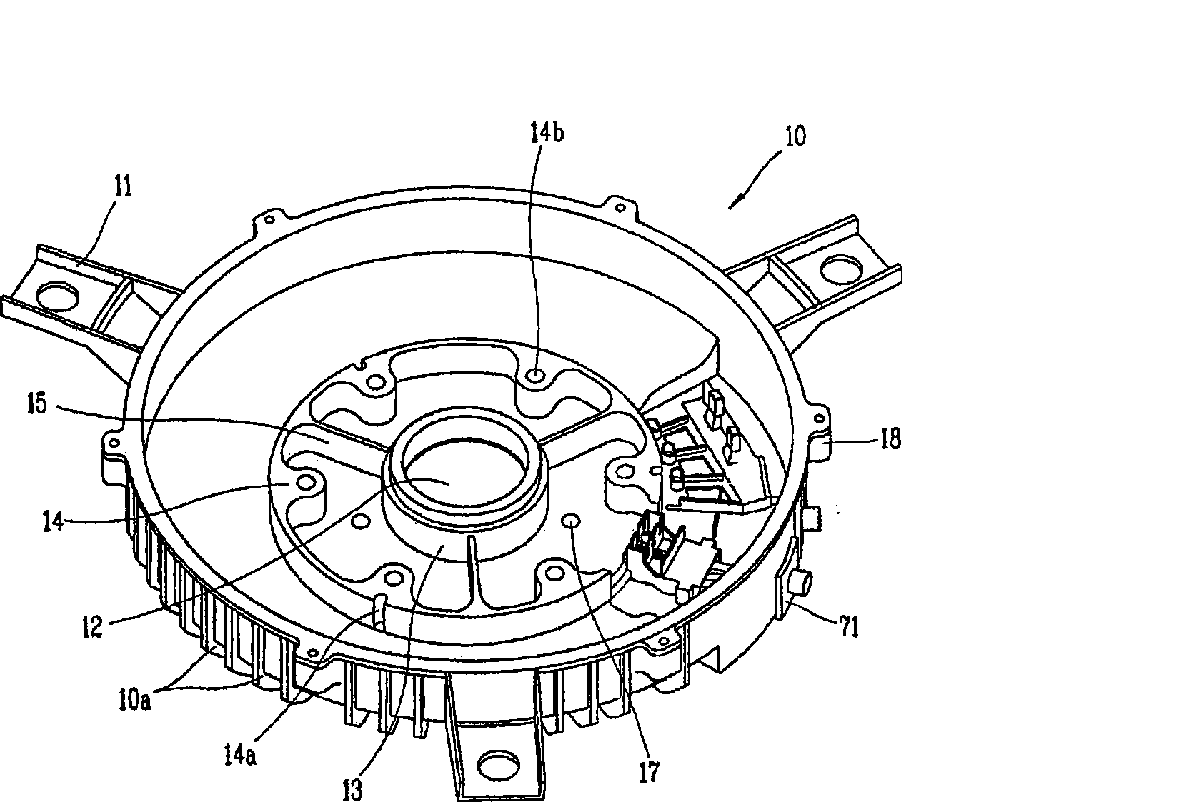 Outer rotor type motor and outdoor unit having the same