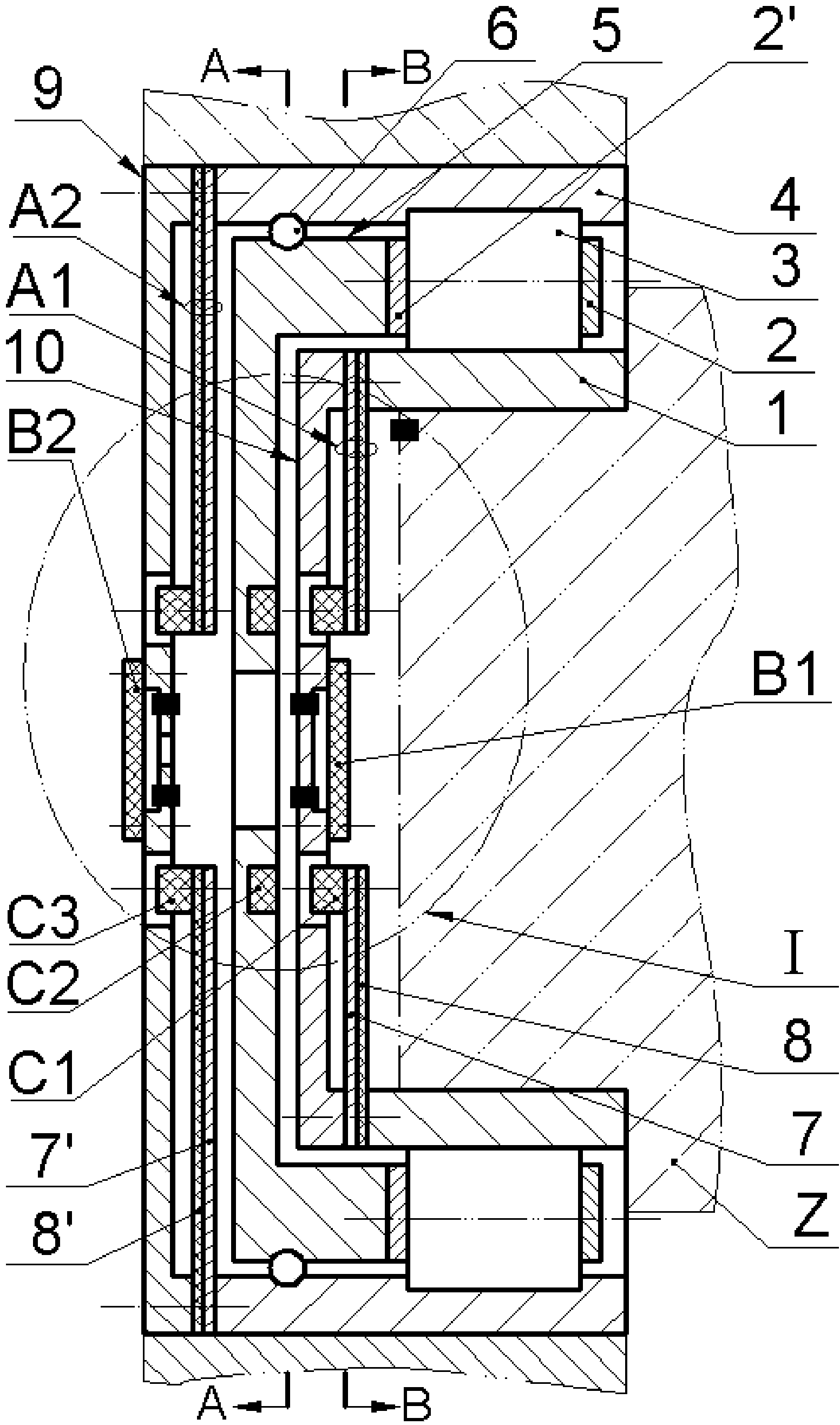 High-speed cylindrical roller bearing and integrated monitoring device thereof