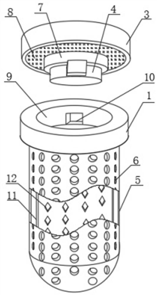 An anti-theft device for oil tank cap of engineering machinery