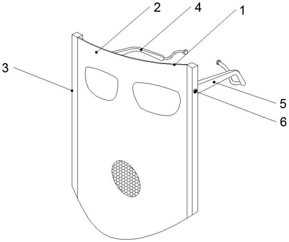 Multifunctional protective mask used for otorhinolaryngology head and neck surgery