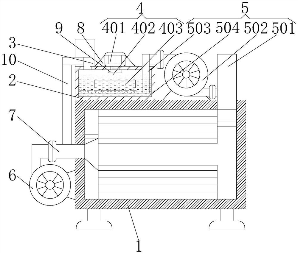 Water-cooled flue gas recirculation device