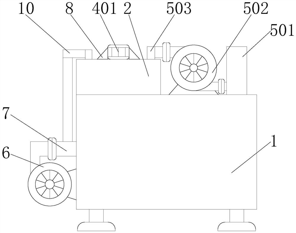 Water-cooled flue gas recirculation device