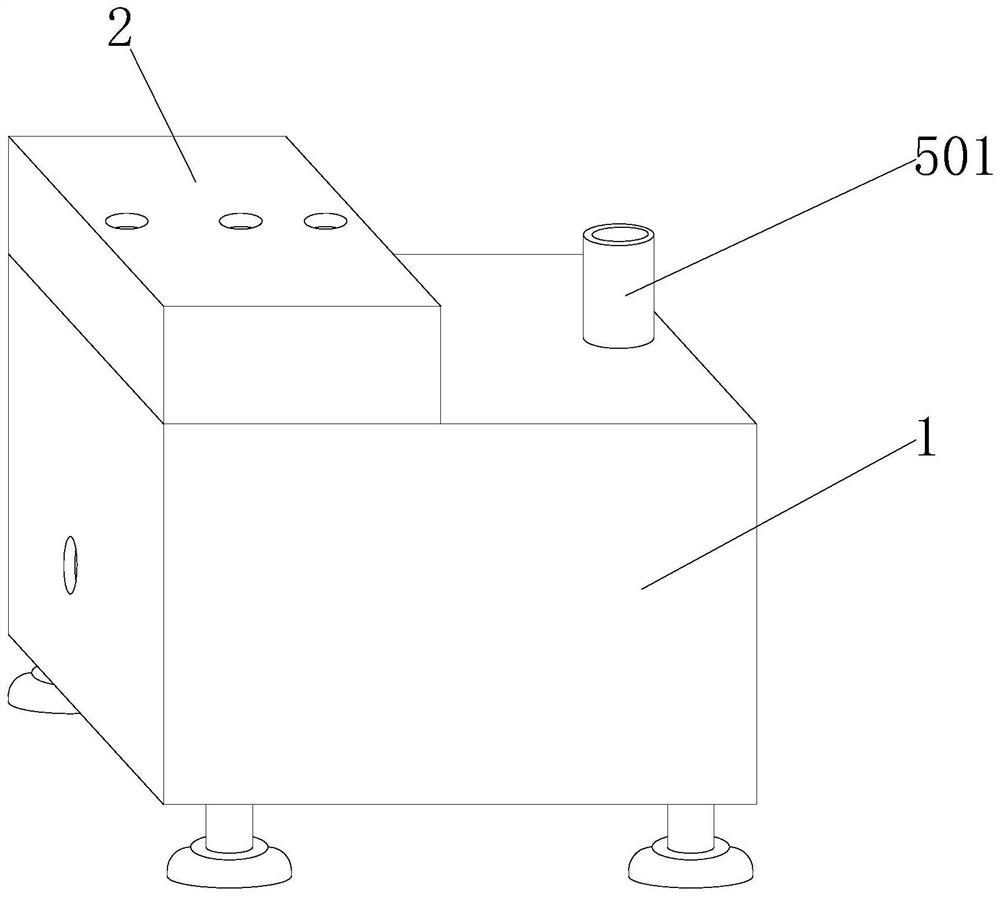 Water-cooled flue gas recirculation device