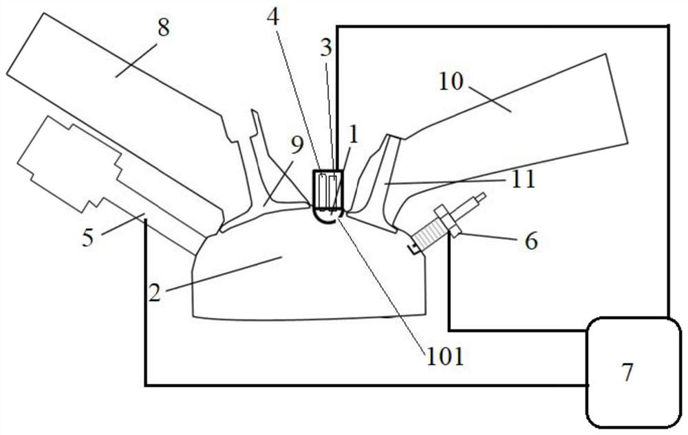 Dual-fuel active pre-chamber engine and automobile