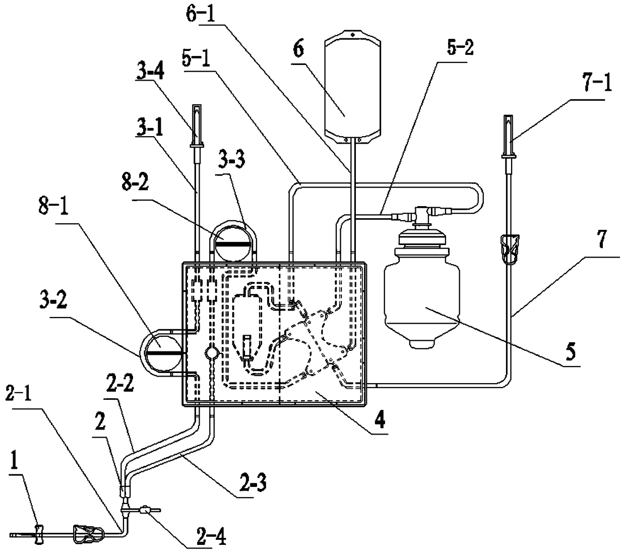 An intermittent plasma collection device