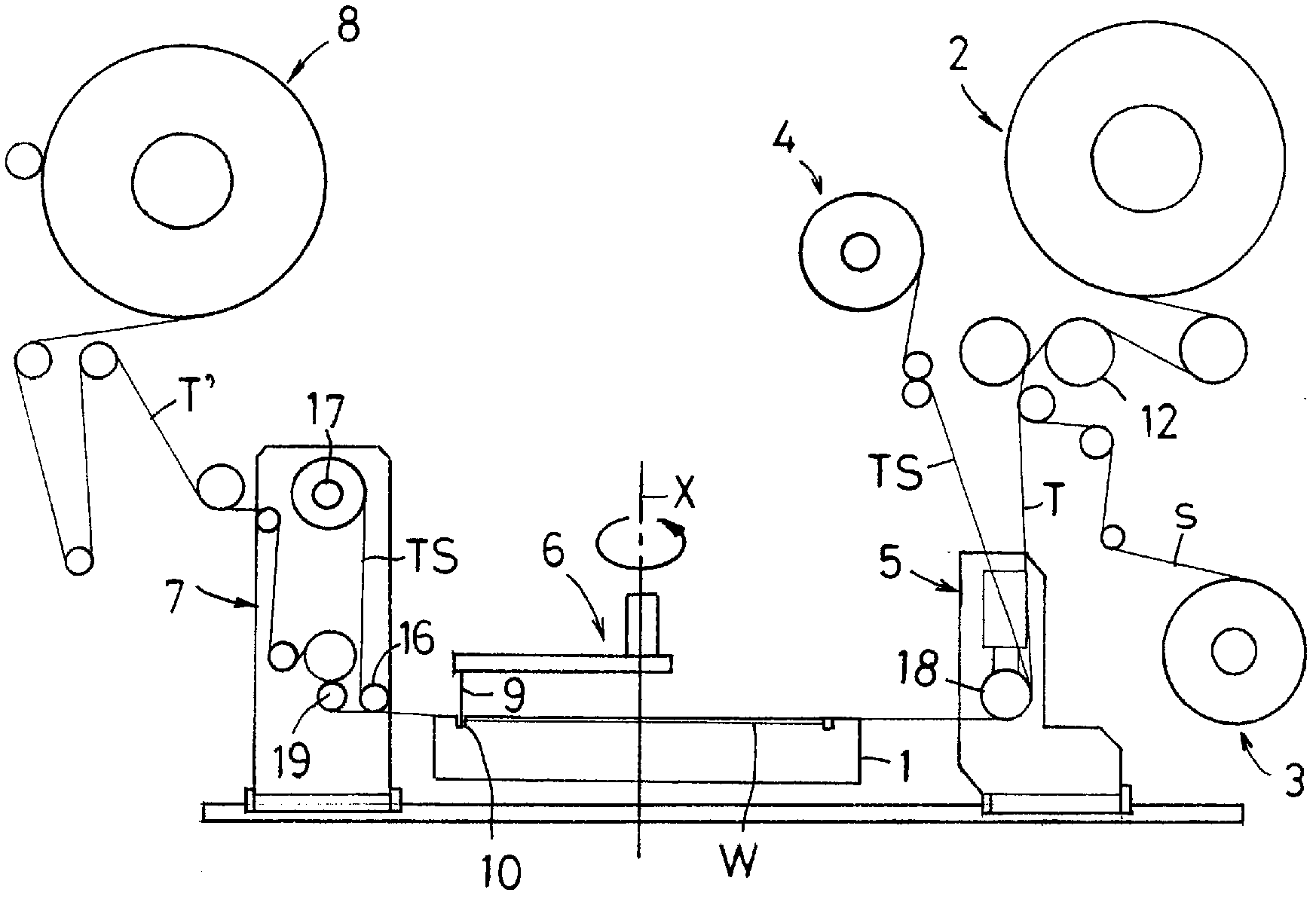 Method for adhering protection tape