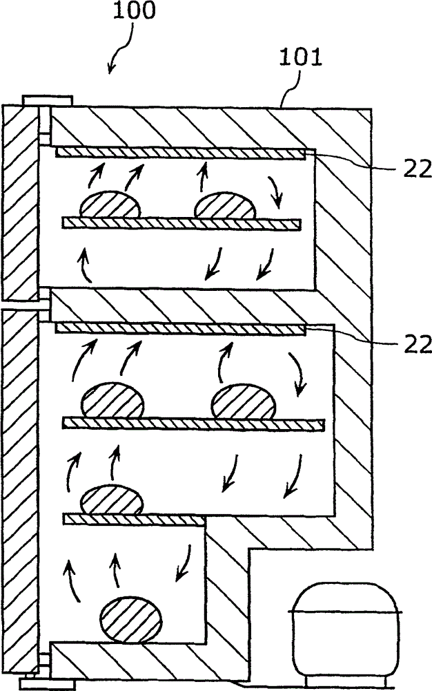 Refrigerator, and disinfecting device