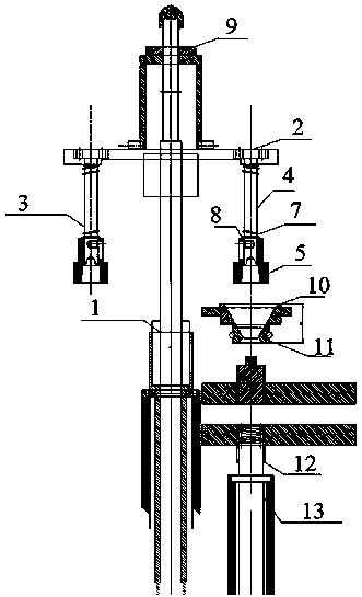 Shower nozzle feeding device