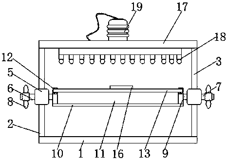 Cleaning device of medical apparatus