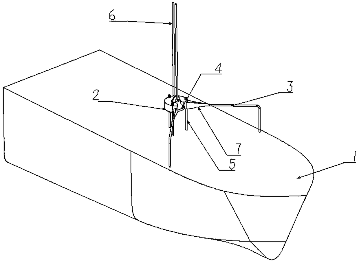 Unmanned boat fast retractable device