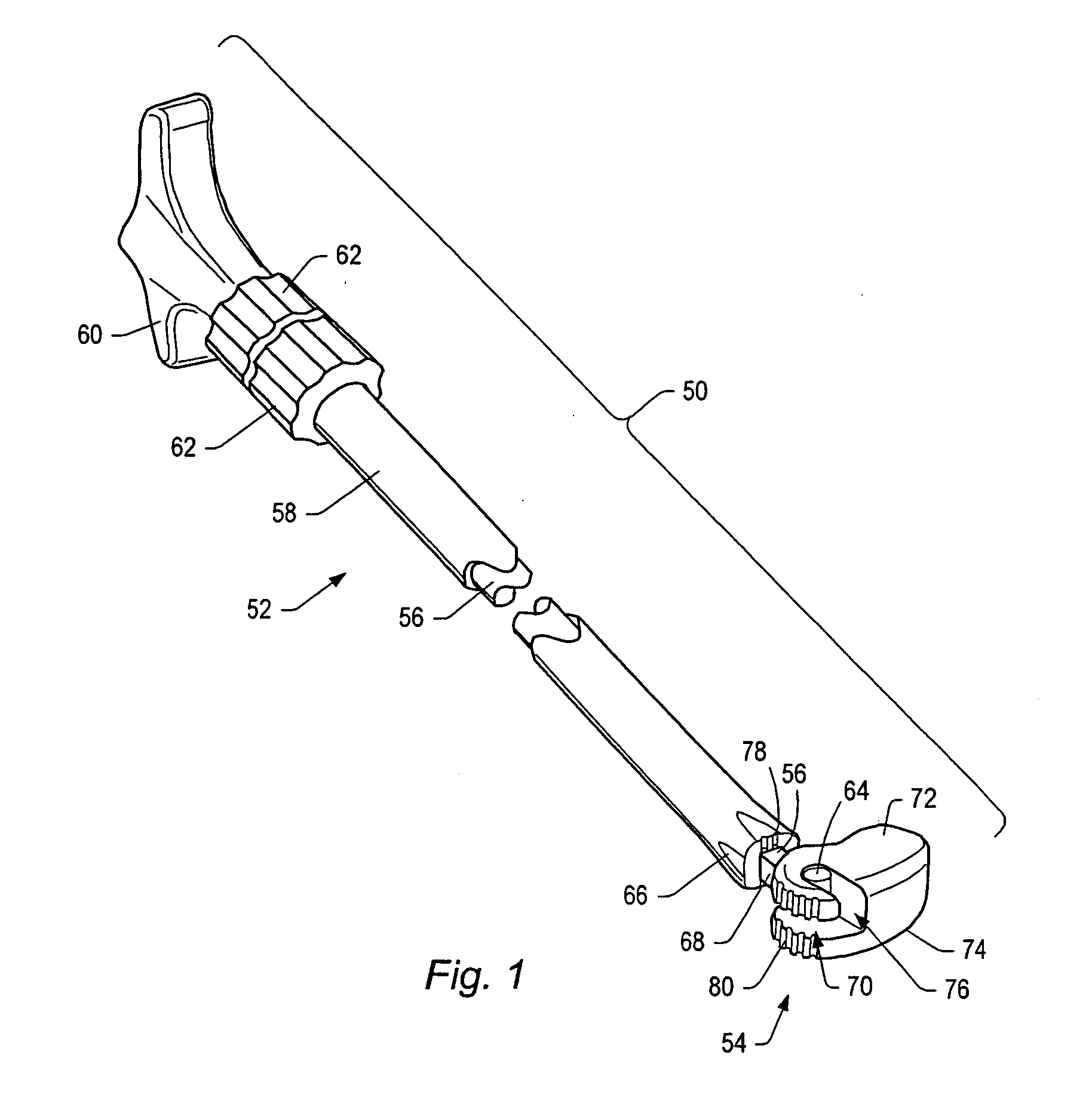 Variable angle spinal surgery instrument