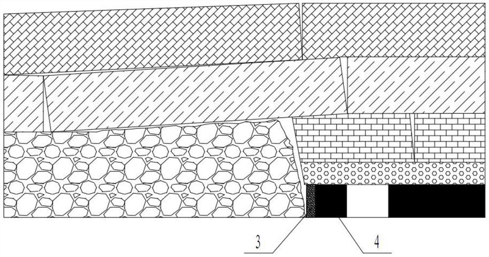A gob-side digging method for piers without blasting and top cutting
