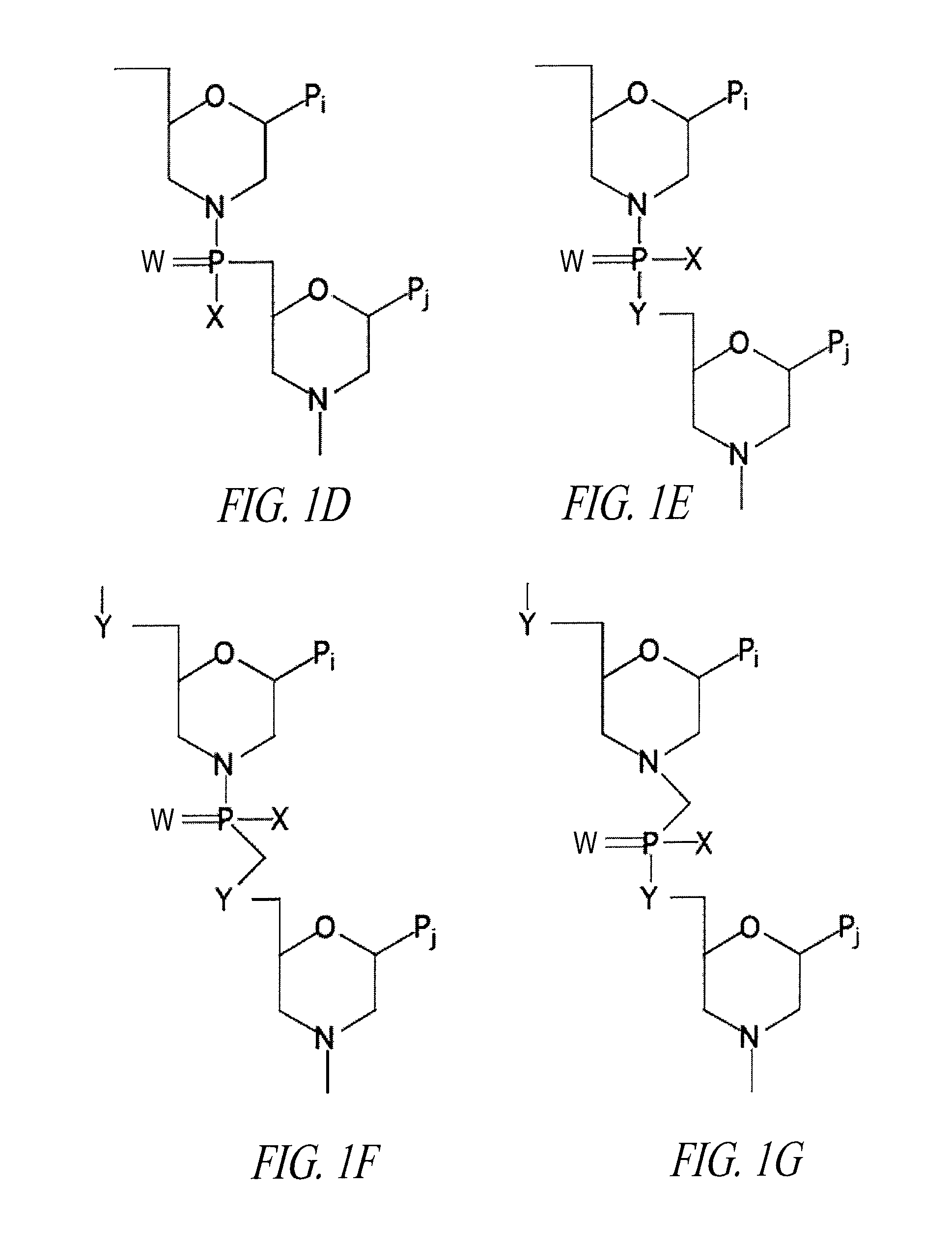 Oligonucleotide analogues having modified intersubunit linkages and/or terminal groups