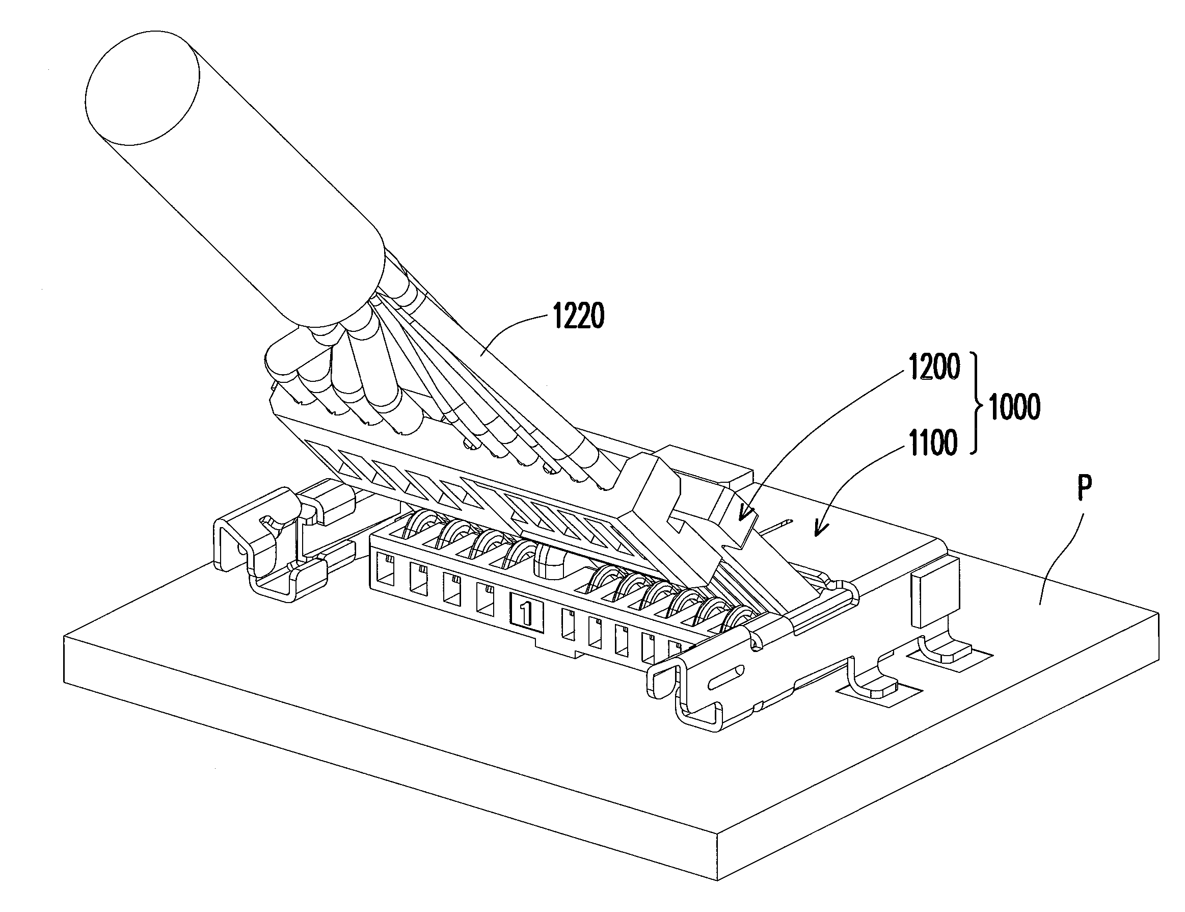 Connector and connector assembly used for transmitting low-speed signal and/or high-speed signal