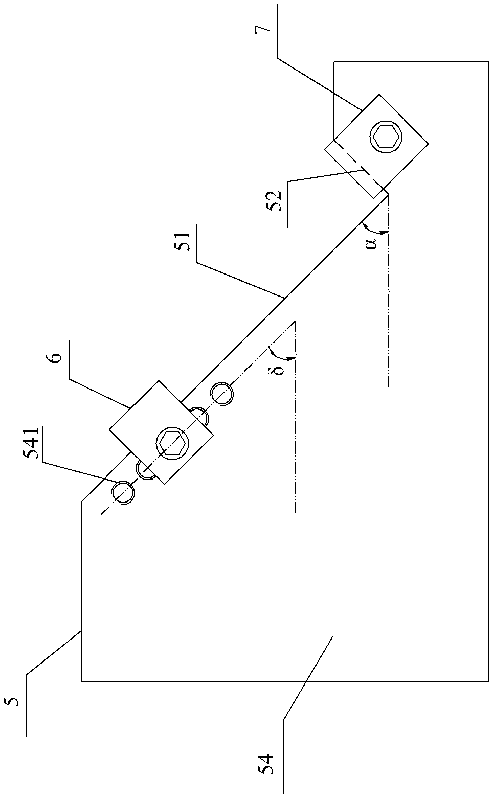 Tool for measuring position of back-cut angle slope position of mushroom-type root