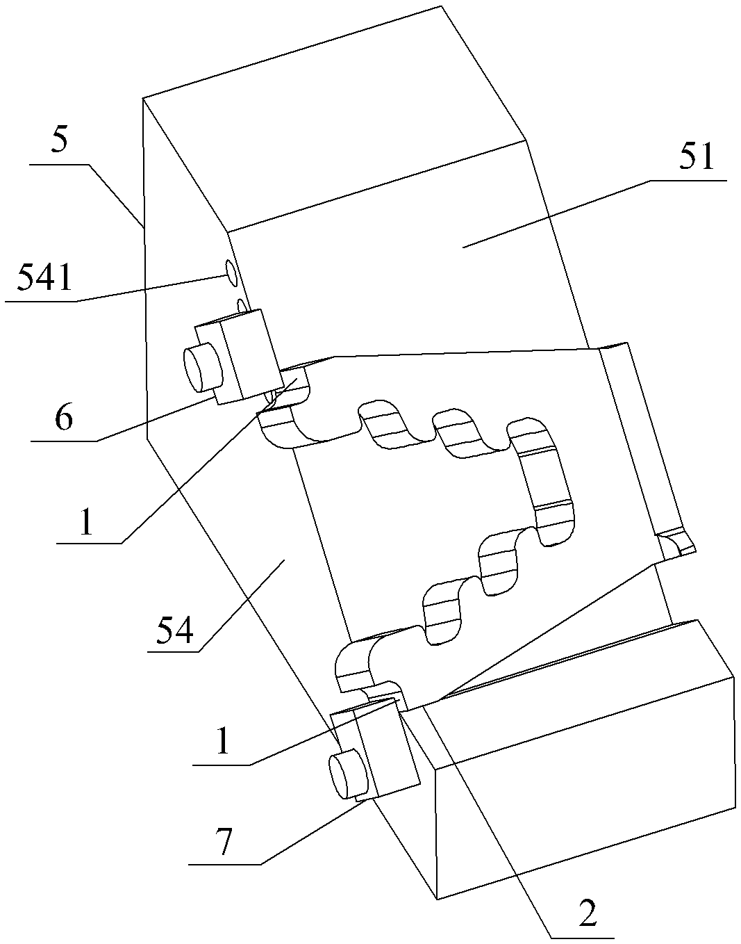 Tool for measuring position of back-cut angle slope position of mushroom-type root