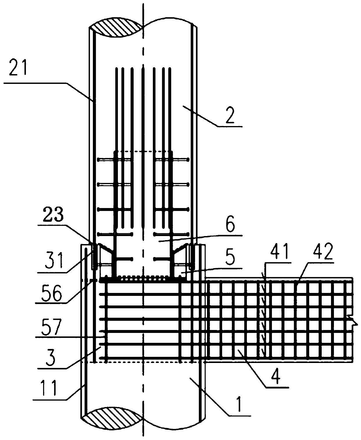 Fabricated bridge pile-column assembled structure and connecting method thereof