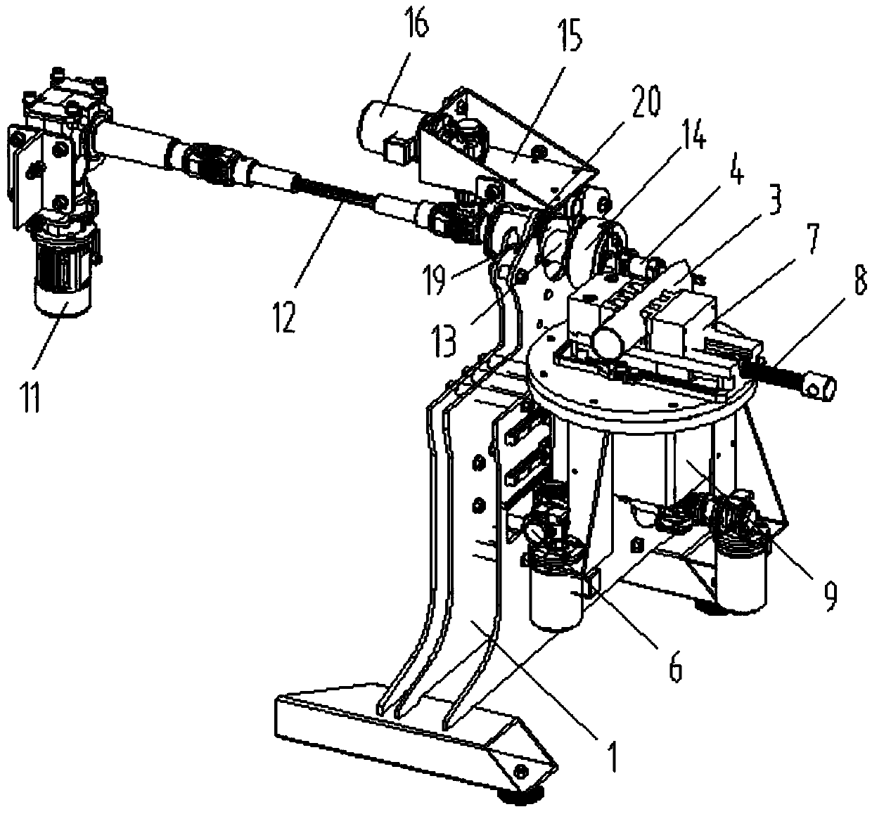A multifunctional lathe with tool rotation