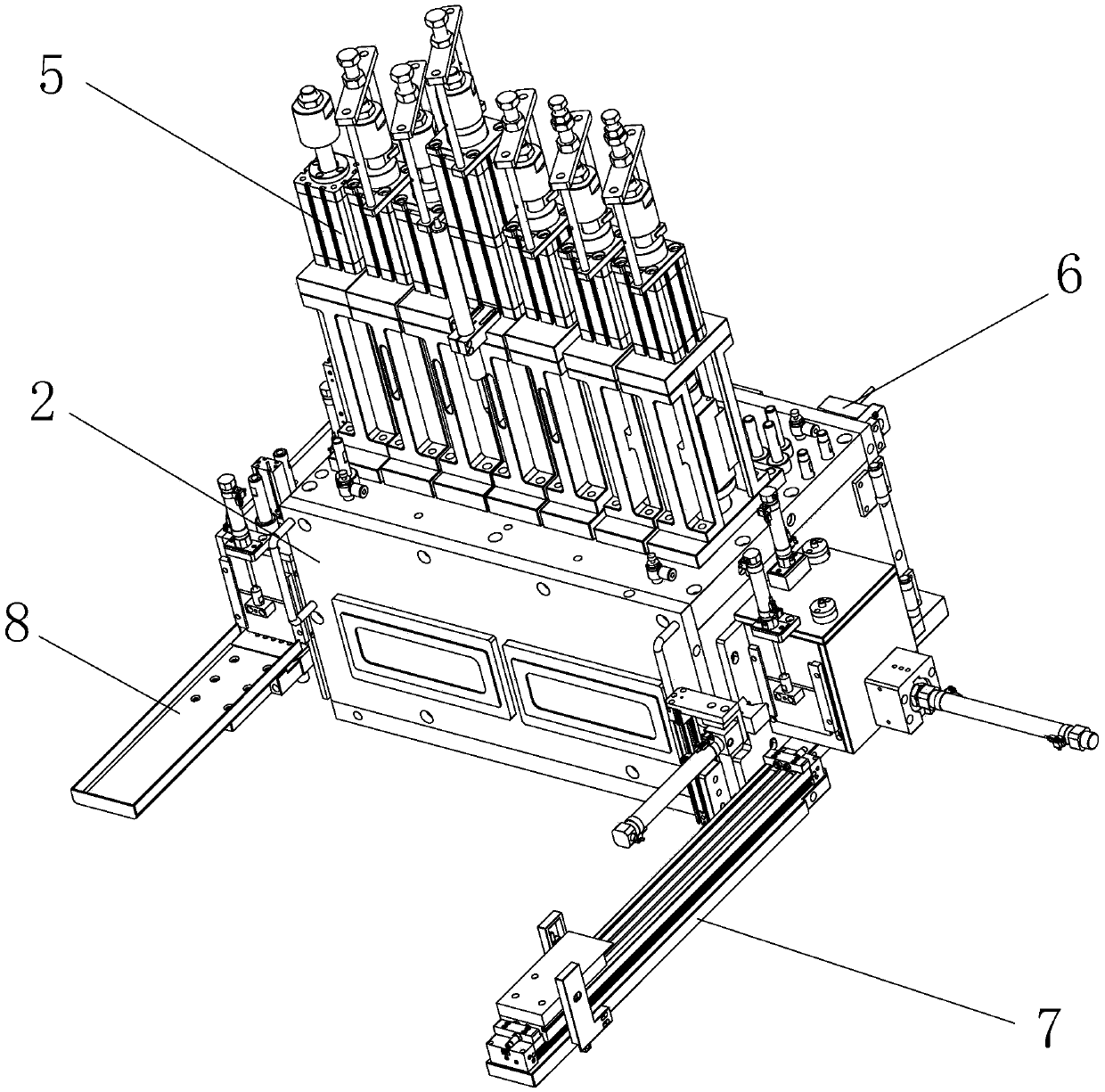 Aspheric optical lens compression molding machine