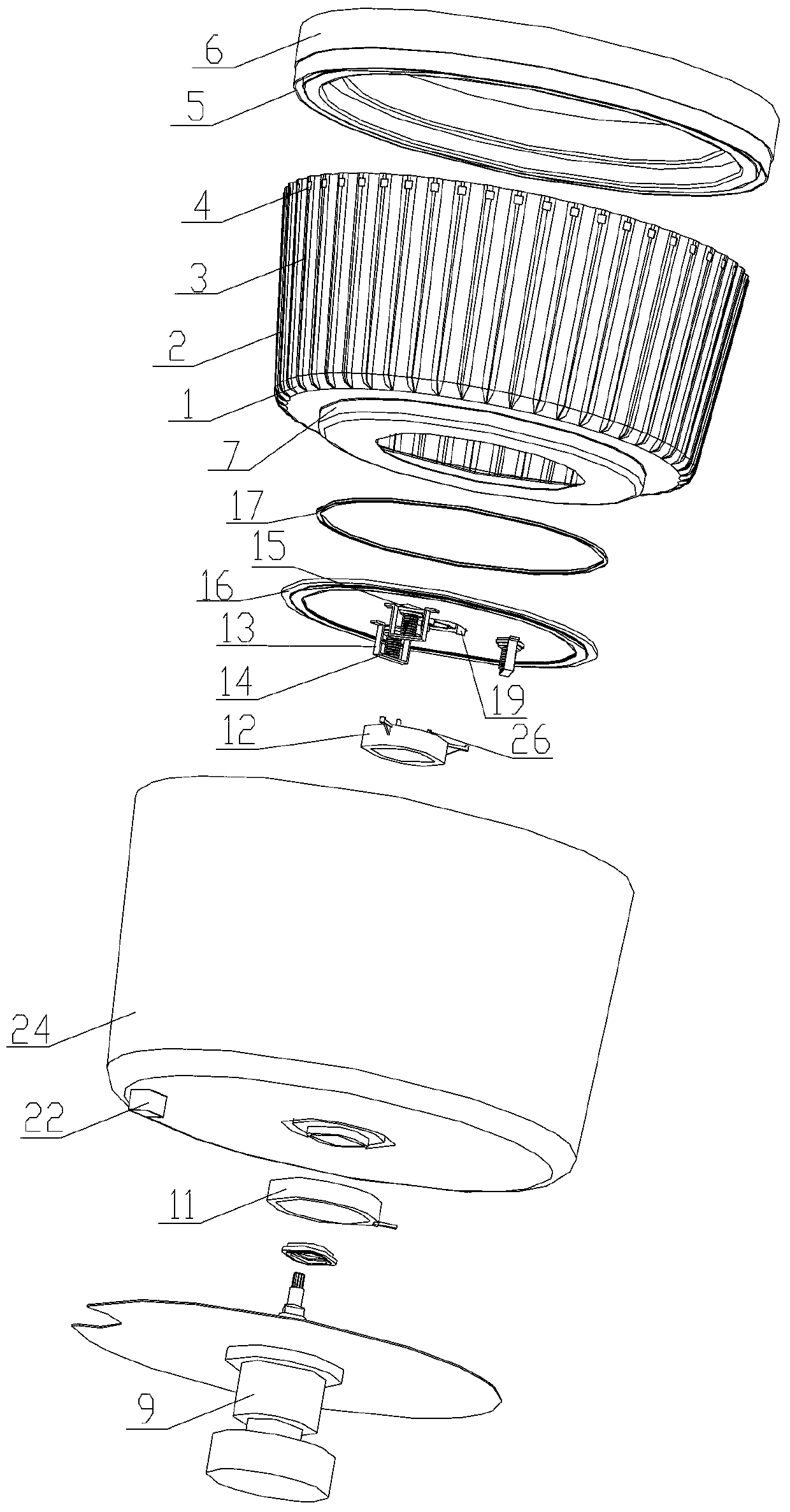 Electromagnetic drainage system and washing machine