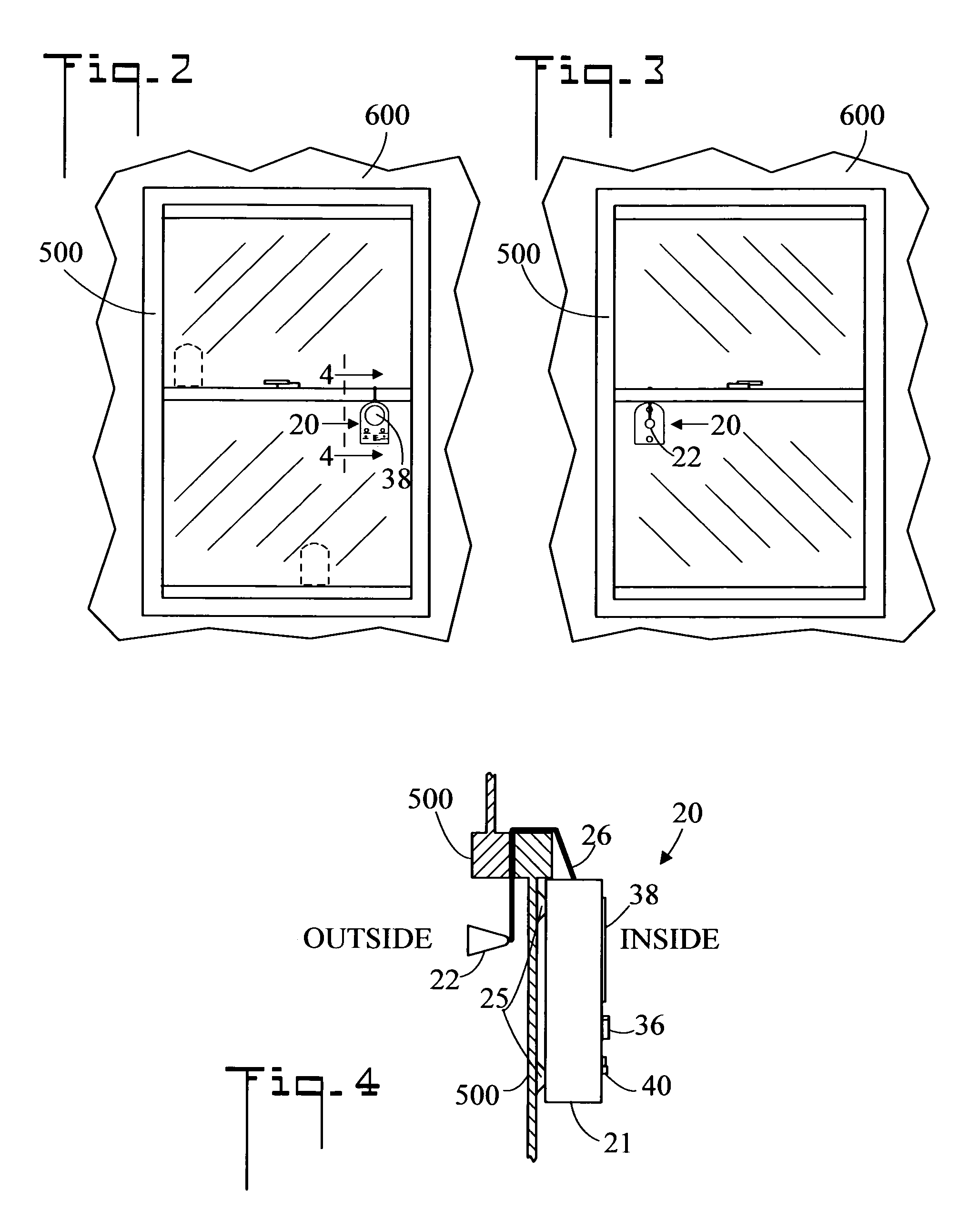 Method for monitoring outside sound through a closed window and device therefor