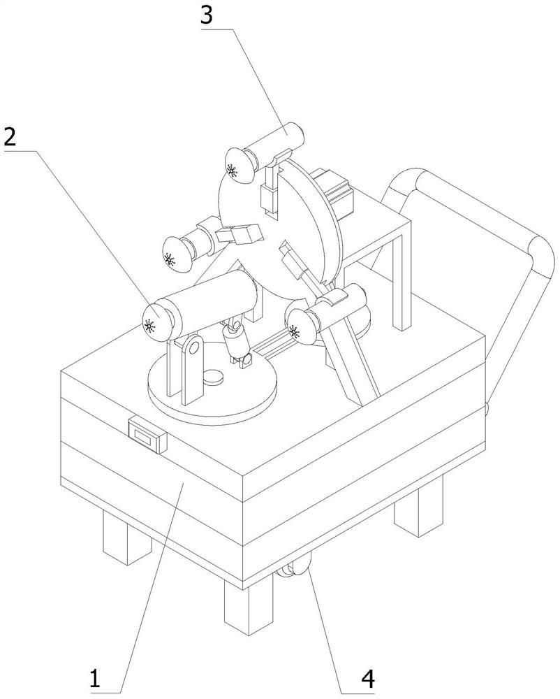 Dust falling device for municipal road construction