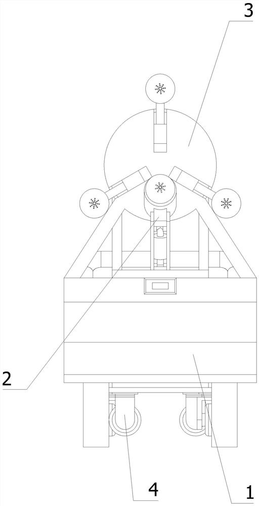 Dust falling device for municipal road construction