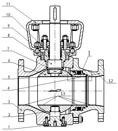 Anti-blocking and scouring-resistant stop valve