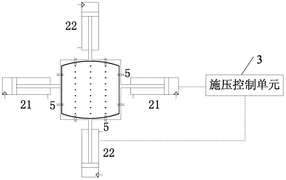 Multidirectional direct-pressing type solid-liquid separation system and method