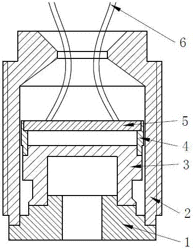 Small two-way signal output pressure sensor structure