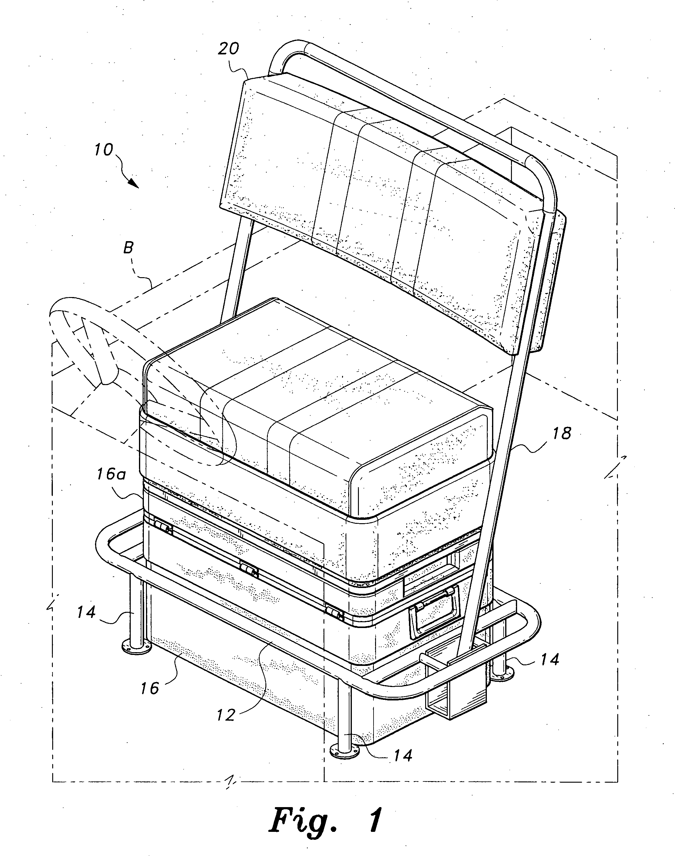 Combination cooler and seat system