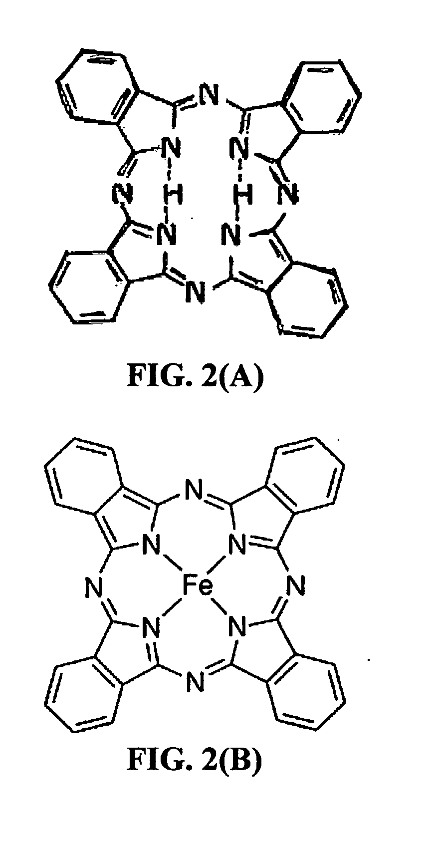 Rechargeable lithium cell having a meso-porous conductive material structure-supported phthalocyanine compound cathode