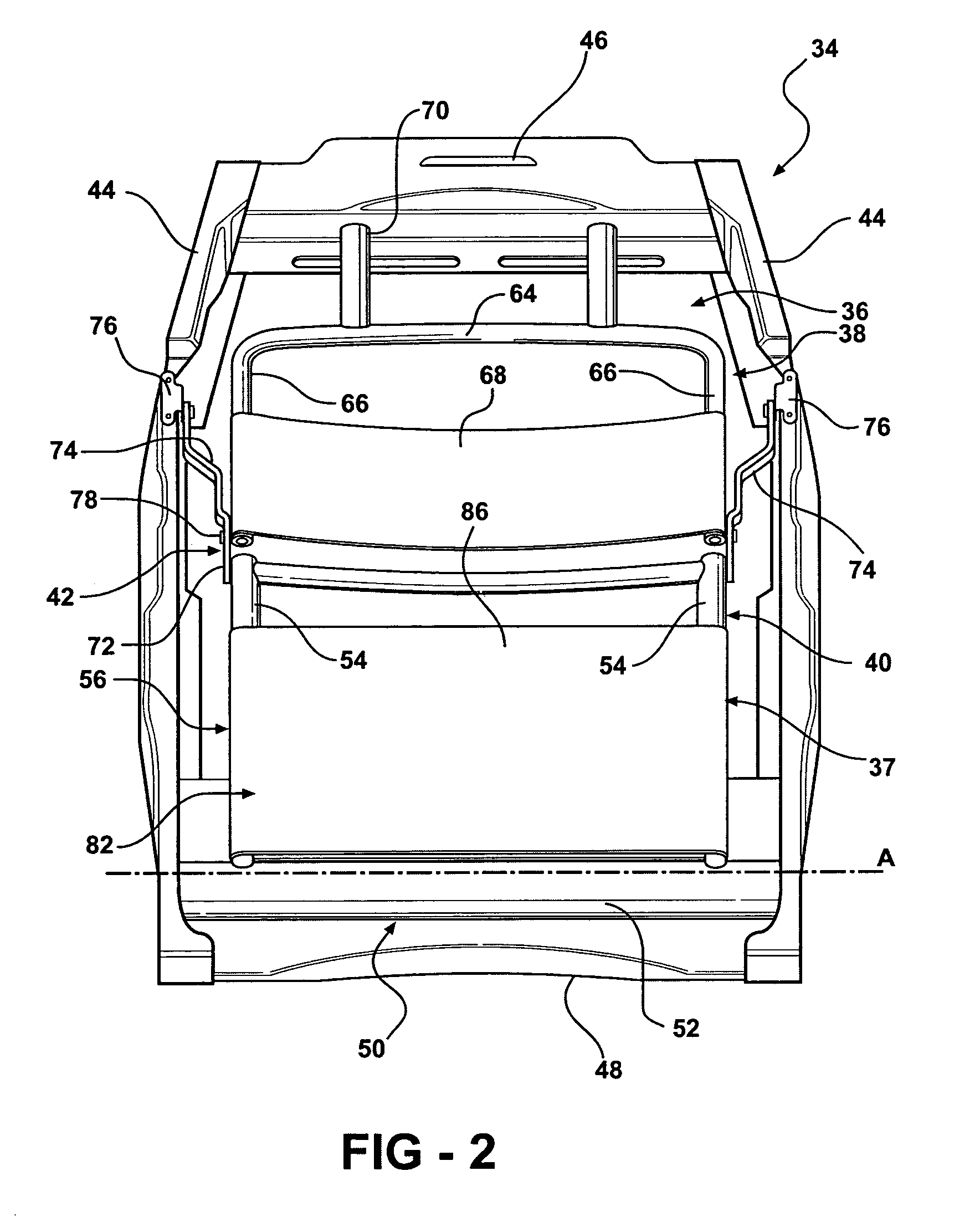 Vehicle seat having a lumbar support system